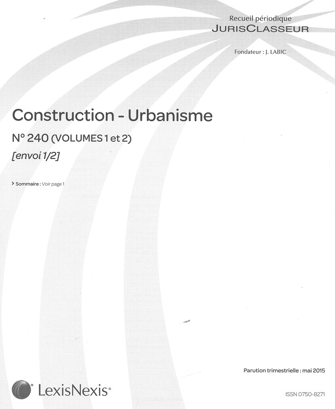 JURIS CLASSEUR CONSTRUCTION - URBANISME