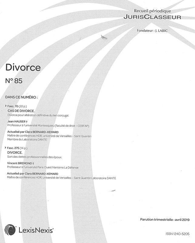 JURIS CLASSEUR DIVORCE